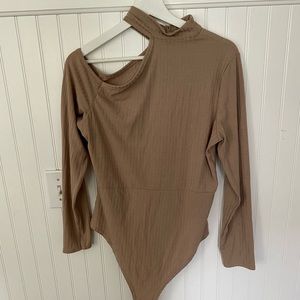 Boohoo asymmetrical body suit